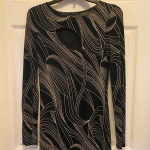 Fitted formal black dress